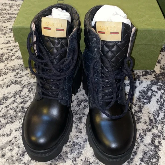 AUTHENTIC Gucci Black Heeled Boots PRICE IS FIRM - Picture 2 of 13
